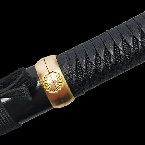 Miniatura 5 de Cuchillo de acero al manganeso 1065 hecho a mano con accesorios de cobre