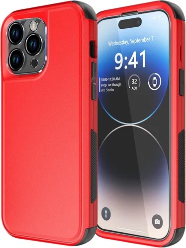 Miniatura 37 de Diverbox Funda para iPhone 15 Plus [a prueba de golpes] [a prueba de caídas] [protector de pantalla de vidrio templado], funda de protección