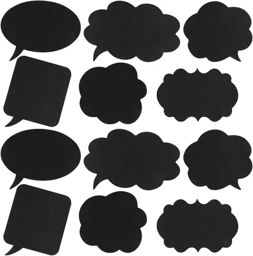 LUOEM 20 letreros de pizarra de tiza para cabina de fotos, accesorios divertidos para fotos de selfies, bonitos letreros de mensaje para bodas,