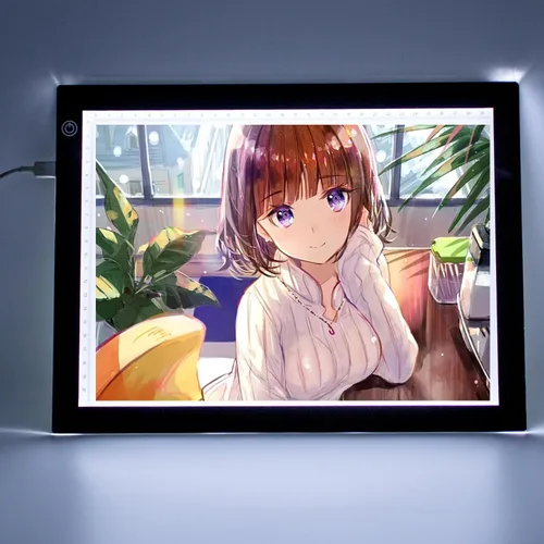 Miniatura 3 de Caja de luz LED A4 ultradelgada portátil con atenuación de brillo, luz de trazado de arte LED para artistas, dibujo, bocetos, animación, estampado