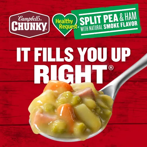 Miniatura 6 de Campbell's Chunky Sopa Healthy Request, sopa de guisantes partidos con jamón, lata de 19 onzas