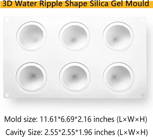 Miniatura 2 de OCPO KITCHEN Moldes de silicona para hornear pasteles de mousse, molde de postre francés para pastelería, chocolate, cupcake, molde de helado, molde