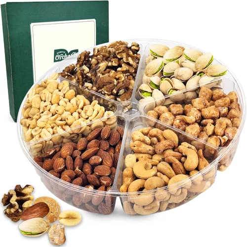 Miniatura 9 de Cesta de regalo de frutos secos de la colección Gourmet Cravings, aperitivos kosher saludables, caja mixta de frutos secos premium bandeja de ramo