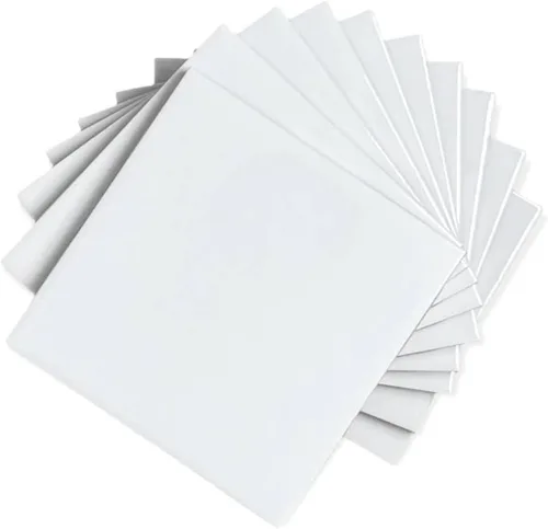 Miniatura 14 de Tenedos Azulejo de pared de cerámica brillante de 6 x 6 para baño y cocina, fácil de limpiar, duradero, diseño cuadrado clásico, caja de 8 piezas