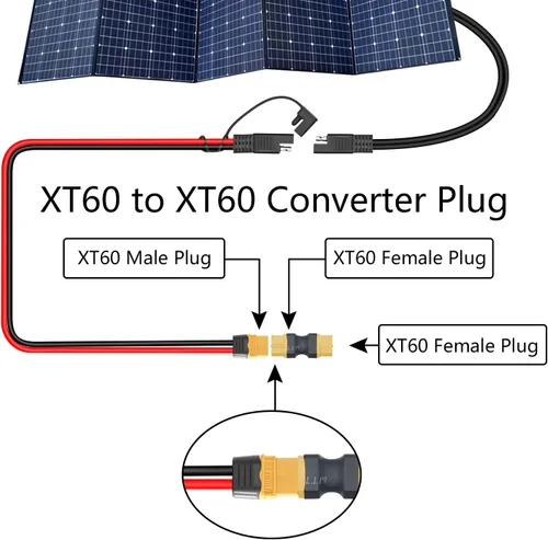 Miniatura 3 de Adaptador de conector XT60 hembra a hembra, conector XT60 sin adaptador de cable convertidor para RC Lipo Battery Drone Toy Car etc. (2 piezas)