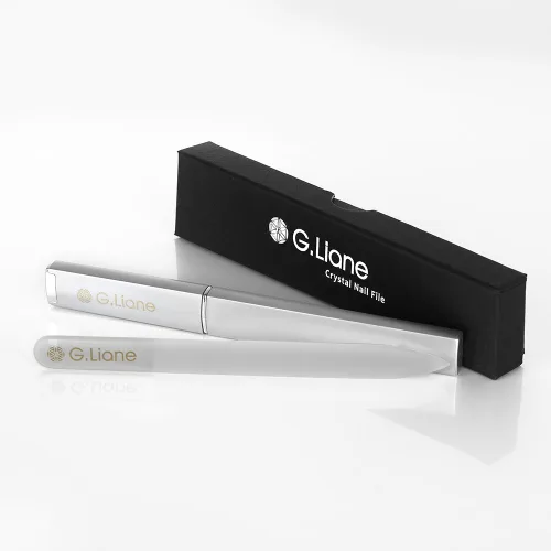 Miniatura 4 de Limas de cristal G. Liane para uñas - Lima doble cara de cristal grabada con estuche