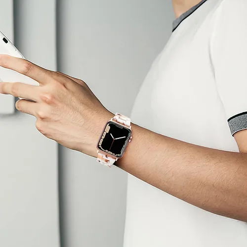 Miniatura 7 de GEAK Compatible con Correas de Resina para Apple Watch de 40mm 38mm 41mm para Mujeres y Hombres, Elegante Pulsera de Resina de Repuesto para iWatch