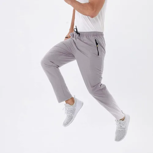 Miniatura 15 de Rapoo Pantalones ligeros para hombre con bolsillos con cremallera, secado rápido, pantalones deportivos de viaje para entrenamiento