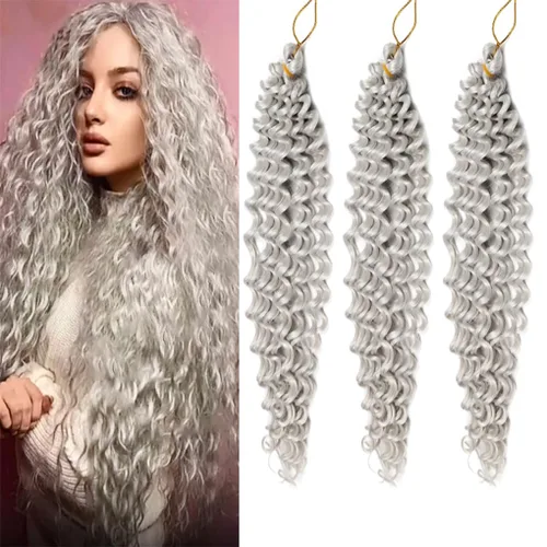 Miniatura 40 de 3 trenzas de ganchillo Passion Twist, cabello sintético preseparado para trenzar de 14 pulgadas, 3 paquetes de cabello trenzado pretrenzado
