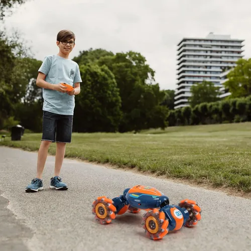 Miniatura 9 de Coche de acrobacias RC con detección de gestos – Juguetes para niños y niñas de 6 a 8 a 12 años, 4WD controlado a mano, control remoto, giro auto