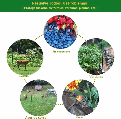 Miniatura 4 de KLEWEE Red de protección para pájaros, 7.5 x 25 pies de red de jardín de plástico resistente para proteger árboles frutales, plantas y verduras