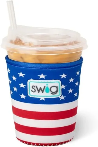 Funda Swig Life para taza de café helado pequeña, funda estándar de 22oz para taza de café helado con asa, funda aislante de neopreno para mantener