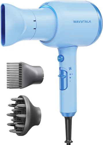 Miniatura 15 de Secador de pelo Wavytalk con difusor, secador iónico soplado para cabello rizado con peine, secador de 1875 W de secado rápido con tecnología