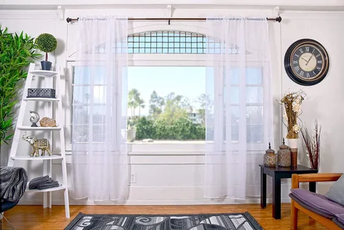 All American Collection - cortinas Doli transparentes, 2 unidades Blanco