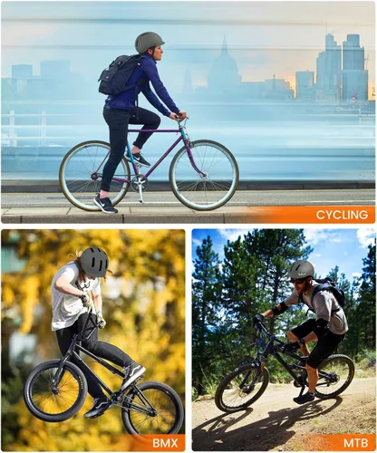 Miniatura 5 de Besttravel Casco de patineta, cascos de bicicleta de ajuste, multideporte, patinaje, longboard, casco de viaje para hombres y mujeres Medium