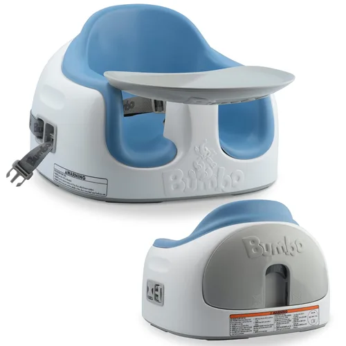 Miniatura 19 de Bumbo Asiento múltiple 3 en 1 para 6 a 36 meses, asiento de viaje para bebés y bebés para alimentar y jugar, Agave, elevador portátil todo en uno