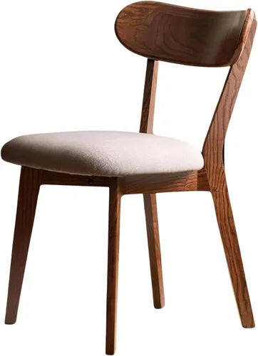 Miniatura 11 de Sillas de comedor 100% de madera de roble macizo, sillas de comedor modernas de mediados de siglo con cojín tapizado, sillas de cocina, comedor