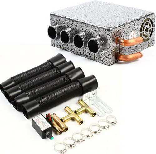 Calentador auxiliar universal de 12 V con interruptor de velocidad para coche o camión, minivans, excavadoras, cosechadoras, 4 puertos, stock de EE.
