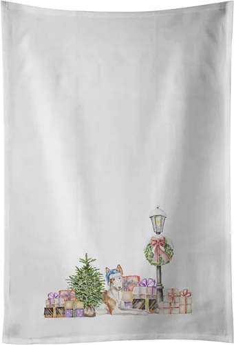 Miniatura 66 de Caroline's Treasures CK8100WTKT - Juego de 2 toallas de cocina con diseño de bulldog francés con diseño de país de las maravillas navideñas