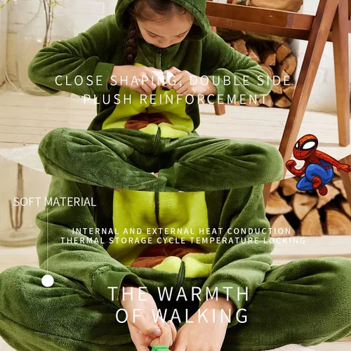 Miniatura 5 de COSUSKET Disfraz de oso marrón de franela de ajuste cómodo para niños, pijamas de animal para niños y niñas, regalos