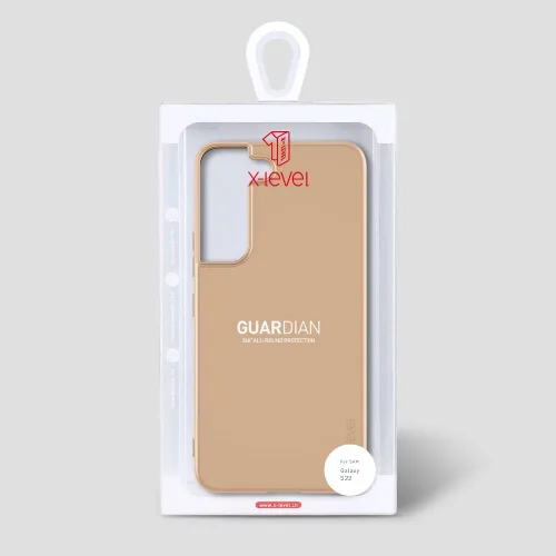 Miniatura 7 de X-level Funda para Samsung Galaxy S22 Slim Fit Soft TPU Super-Thin S22 Cubierta trasera del teléfono Funda protectora ligera con acabado mate Dorado