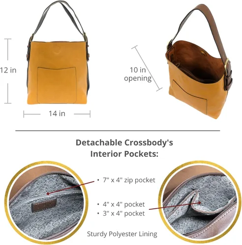 Miniatura 3 de Joy Susan - Bolsa clásica 2 en 1 para mujer, estilo hobo