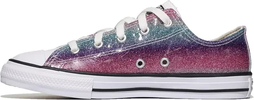 Miniatura 2 de Converse Chuck Taylor All Star Glitter Drip Ox para niña (niño pequeño)