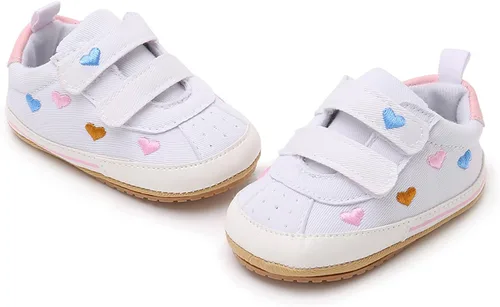 Miniatura 4 de SOFMUO Zapatos deportivos para bebés, niños y niñas, de piel sintética, antideslizantes, suela de goma suave, botines de vestir para niños pequeños