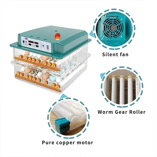 Miniatura 7 de Incubadora automática de pollo para criar huevos 98/120 Incubadora automática de huevos Incubadora de huevos de ganso pájaro Incubadora de 120 Huevos
