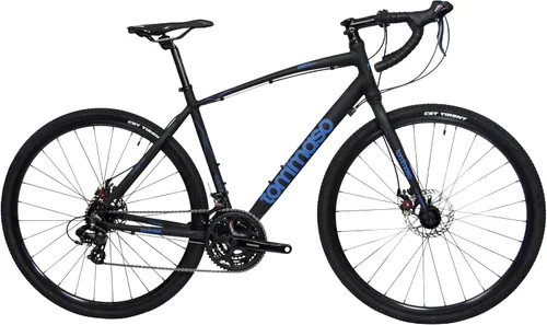 Tommaso Siena Sport Performance Aluminum Gravel Bike, Shimano Tourney 21 Speeds Road Bicycle Men