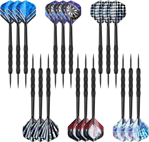 Miniatura 12 de Accmor Dardos de Punta de Metal, Dardos de Punta de Acero, Dardos de Metal Profesionales, Juego de Dardos de Punta de Metal, Dardos de Metal