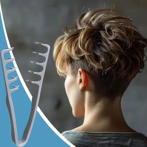 Miniatura 6 de Nowavibe Magic Comb - Peine de peinado con textura para hombres y mujeres, volumen y textura instantáneos, sin roturas ni tirones, estilos en Negro