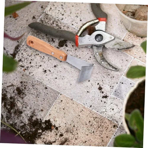 Miniatura 6 de GANAZONO Herramientas de afeitado de jardinería, 2 piezas manual de grietas, herramienta de deshierbe para grietas, mango de haya, herramienta