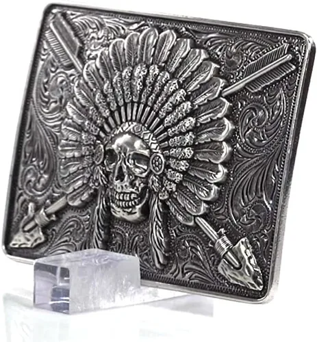 Miniatura 9 de Ariat Hebilla de calavera rectangular para hombre