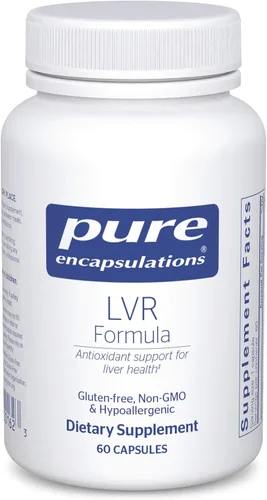 Pure Encapsulations Fórmula LVR | Suplemento hipoalergénico con soporte antioxidante para la salud de las células hepáticas* | 60 cápsulas