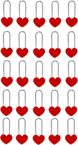 Miniatura 20 de Candado de amor VeYocilk de 3.5" 50mm en forma de corazón, candado de corazón negro para deseos de amor, ideal para bodas, San Valentín