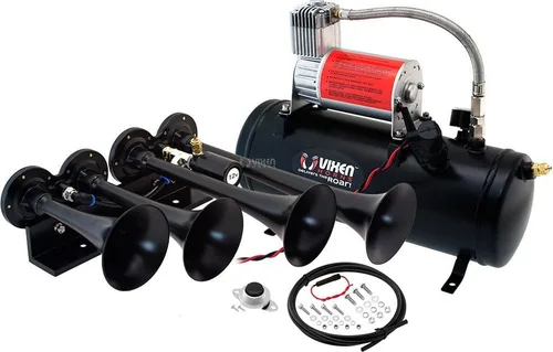 Miniatura 8 de Vixen Horns Kit de bocina de tren para camiones/coche/semi. Sistema completo a bordo: compresor de aire de 200 psi, tanque de 2.5 galones, 4