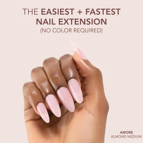 Miniatura 2 de Kiara Sky Uñas profesionales *NEW* Cover Gelly Tip Case Soft Gel extensiones de uñas (almendra mediana - Amore)