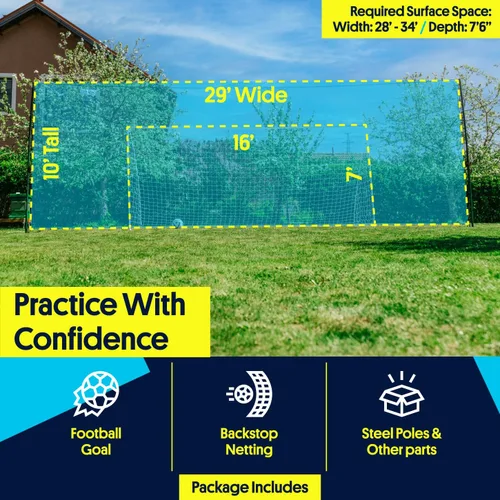 Miniatura 2 de Open Goaaal 3-in-1 Soccer Training Rebounder - Soccer Goal for Volley, Passing, Training - Outdoor Sports, Backyard