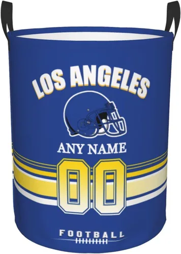 Miniatura 31 de Cesta de lavandería Philadelphia, cesta de lavandería personalizada estilo fútbol, cesta de almacenamiento plegable personalizada con nombre