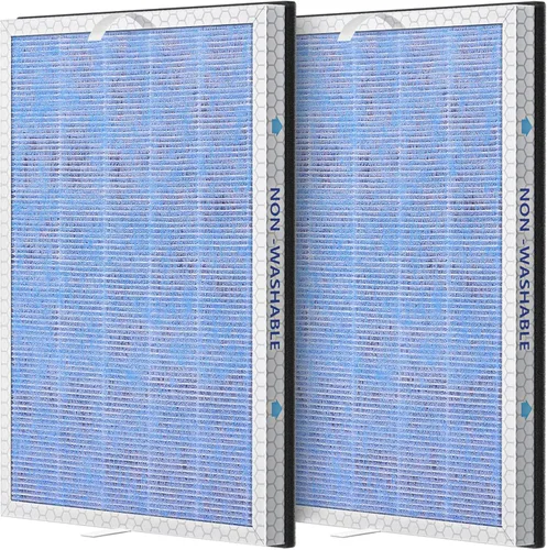 Paquete de 2 filtros de repuesto HEPA MSA3/MSA3S compatibles con Membrane Solutions MSA3 y MSA3S, filtro HEPA de 3 etapas White-2 Pack