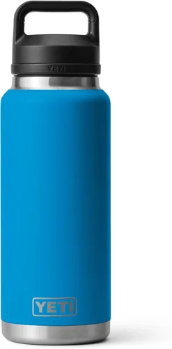 Miniatura 16 de YETI Rambler - Botella de 36 onzas, aislada al vacío, a prueba de fugas, de acero inoxidable con tapón para sorbos Aislamiento al vacío Azul marino
