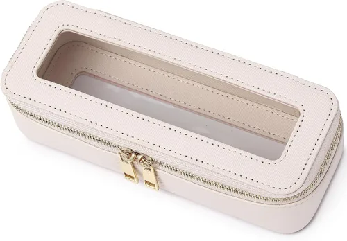 Miniatura 36 de Pinkmik Pequeña bolsa de maquillaje, mini estuche transparente para maquillaje y neceser con cremallera, organizador de bolsos para mujer
