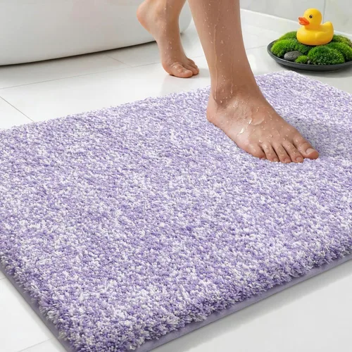 Miniatura 11 de Yimobra Alfombra de baño acolchada antifatiga, antideslizante, lavable, de microfibra suave y densa para lavabo, ducha, pies cansados, cómodo