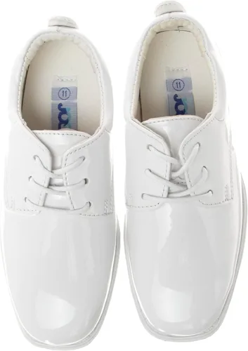 Miniatura 5 de Josmo Zapatos de vestir para niños Zapatos clásicos Oxford de vestir casuales con cordones Negro (bebéniño pequeño 7-13niño grande 1-6)
