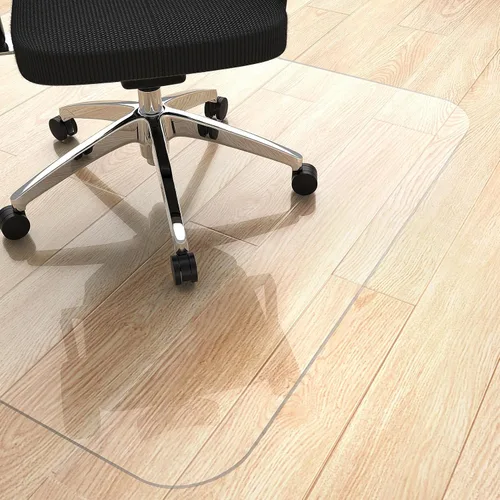 Miniatura 10 de Yecaye Tapete para silla de oficina para suelo de madera dura, 36 x 48 pulgadas, alfombrilla transparente para silla de escritorio, protector