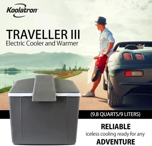 Miniatura 6 de Koolatron Enfriador eléctrico portátil enchufable para automóvil de 12 V, 9.8 cuartos de galón (9 L), sin hielo térmico eléctrico portátil