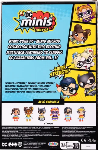 Miniatura 10 de DC Comics Minis, paquete de 12 Micros, figuras coleccionables de 1.5 pulgadas (muñecas, juguetes), exclusivo de Amazon