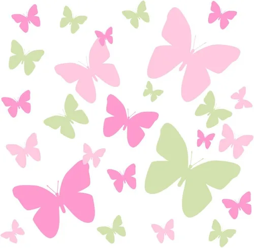 Miniatura 9 de Calcomanías de pared de mariposas para adolescentes y niñas, calcomanías de pared para dormitorio, decoración de habitación de niños, decoración