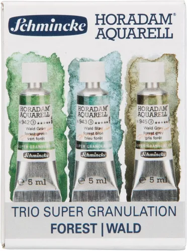Miniatura 20 de Schmincke - HORADAM® AQUARELL, surtido completo de 40 medios recipientes de acuarelas de granulación súper fuerte, 74 440 097, caja de metal